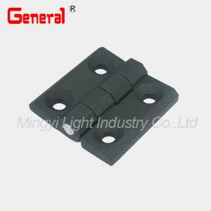 90023 प्लास्टिक मंत्रिमंडल द्वार काज, काला पाउडर Coatted या क्रोम मढ़वाया के साथ दरवाजा टिकी हुई हैं। Countersunk छेद के साथ 50x50mm.